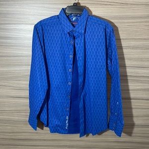 Robert Graham Button Down Casual Dress Shirt.